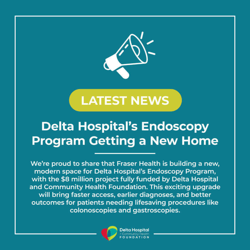 Delta Hospital’s Endoscopy Program Getting a New Home