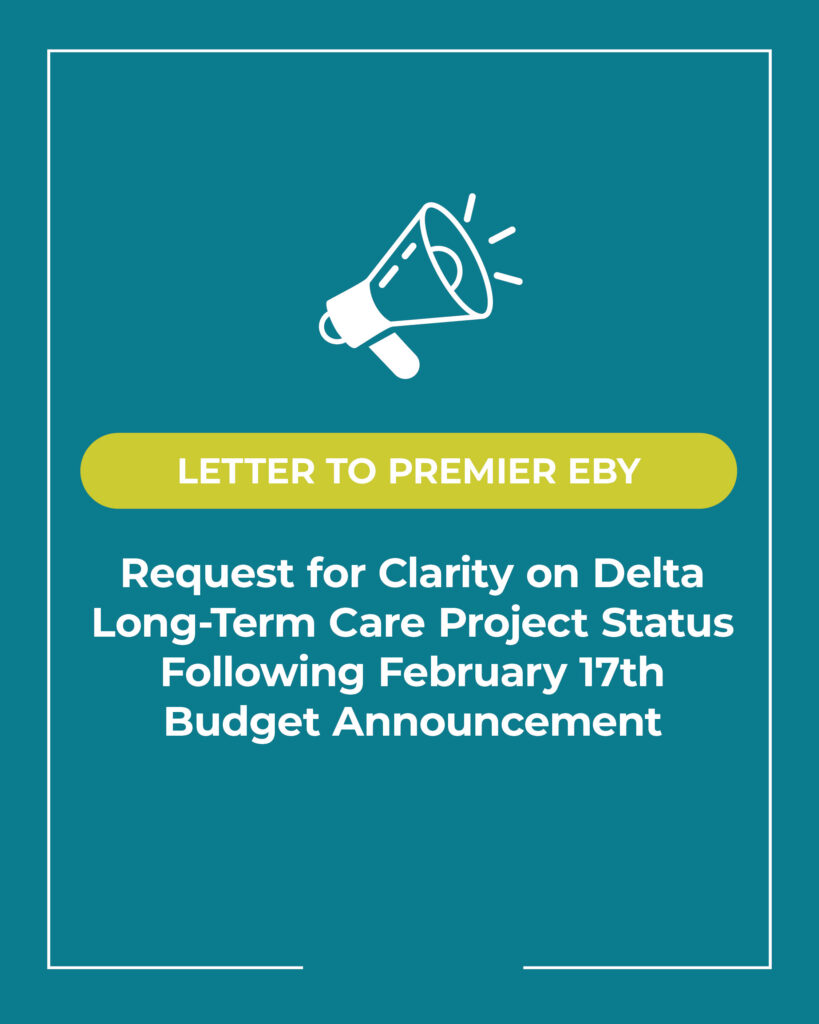 Letter to Premier Eby